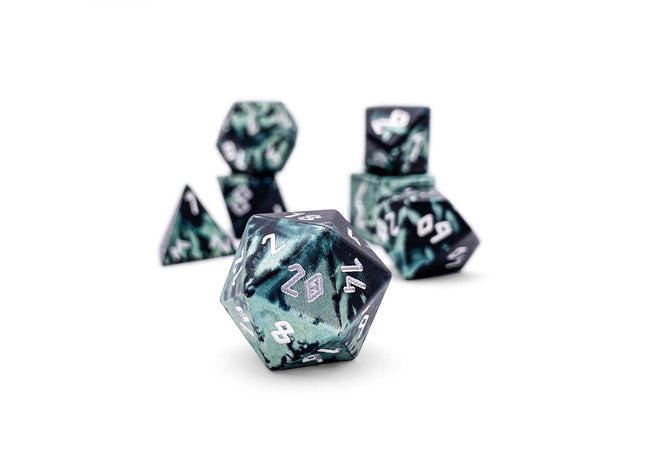 Gamers Guild AZ Norse Foundry Norse Foundry Aluminum Wondrous Dice - 7-Piece Set - Troll's Blood Norse Foundry