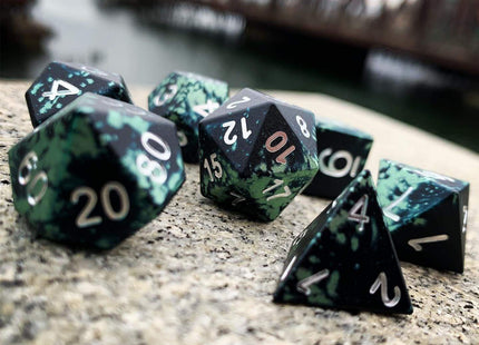 Gamers Guild AZ Norse Foundry Norse Foundry Aluminum Wondrous Dice - 7-Piece Set - Troll's Blood Norse Foundry