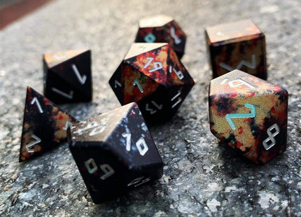Gamers Guild AZ Norse Foundry Norse Foundry Aluminum Wondrous Dice - 7-Piece Set - Vampire Lord Norse Foundry