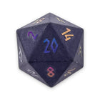 Gamers Guild AZ Norse Foundry Norse Foundry: Black Obsidian - Raised Holographic Single D20 Gemstone Dice Norse Foundry