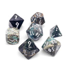 Gamers Guild AZ Norse Foundry Norse Foundry: Brass - African Turquoise - 7 Piece RPG Set TruStone Dice Norse Foundry