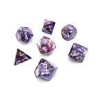 Gamers Guild AZ Norse Foundry Norse Foundry - Bronzite Purple Imperial Jasper - 7 Piece RPG Set TruStone Dice Norse Foundry