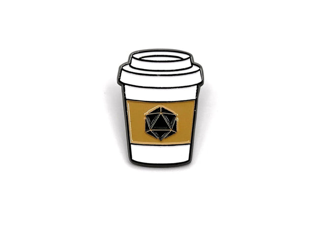 Gamers Guild AZ Norse Foundry Norse Foundry - Coffee Cup D20 Pin Norse Foundry