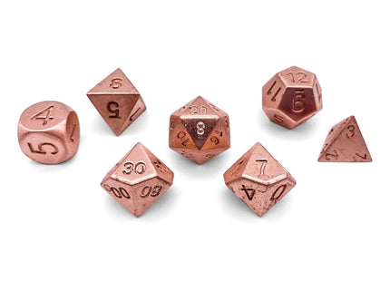 Gamers Guild AZ Norse Foundry Norse Foundry: Copper - 7 Piece RPG Set True Metal Dice Norse Foundry