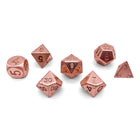 Gamers Guild AZ Norse Foundry Norse Foundry: Copper - 7 Piece RPG Set True Metal Dice Norse Foundry