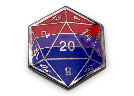 Gamers Guild AZ Norse Foundry Norse Foundry - D20 Bisexual Pride Flag Pin Norse Foundry