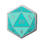 Gamers Guild AZ Norse Foundry Norse Foundry: D20 Dice Die - Hard Enamel Adventure Dice Pin Metal Norse Foundry