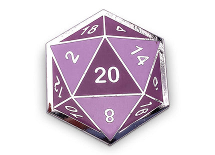 Gamers Guild AZ Norse Foundry Norse Foundry - D20 Hot Pink Pin Norse Foundry