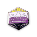 Gamers Guild AZ Norse Foundry Norse Foundry - D20 Non-Binary Pride Flag Pin Norse Foundry