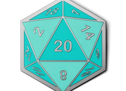 Gamers Guild AZ Norse Foundry Norse Foundry - D20 Teal Pin Norse Foundry