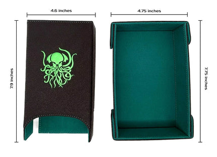 Gamers Guild AZ Norse Foundry Norse Foundry: Dice Tray/Dice Tower Bundle: Green Cthulhu Norse Foundry