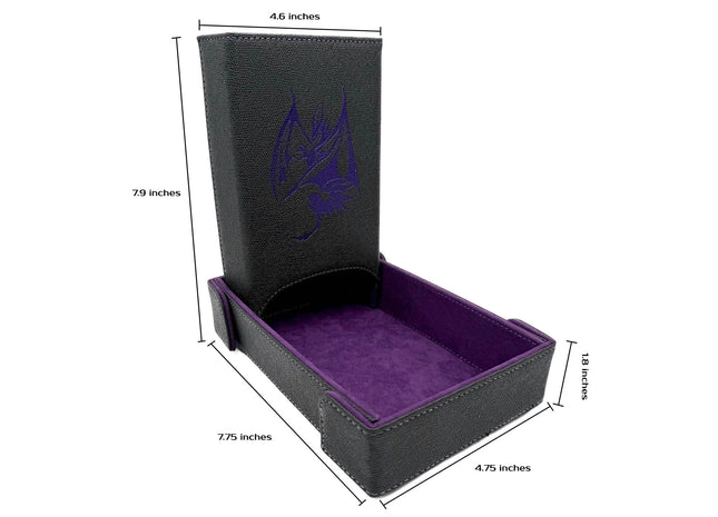 Gamers Guild AZ Norse Foundry Norse Foundry: Dice Tray/Dice Tower Bundle: Purple Dragon Norse Foundry