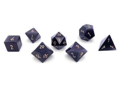 Gamers Guild AZ Norse Foundry Norse Foundry: Ebony Cat's Eye (7pc Set) Norse Foundry