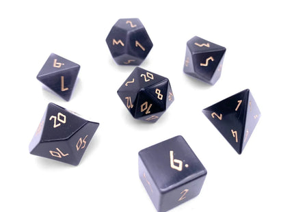 Gamers Guild AZ Norse Foundry Norse Foundry: Ebony Cat's Eye (7pc Set) Norse Foundry