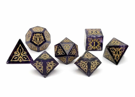 Gamers Guild AZ Norse Foundry Norse Foundry - Feyweave - Amethyst - 7 Piece RPG Set Norse Foundry