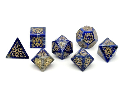 Gamers Guild AZ Norse Foundry Norse Foundry - Feyweave - Lapis Lazuli - 7 Piece RPG Set Norse Foundry
