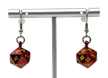 Gamers Guild AZ Norse Foundry Norse Foundry: Fireball - Ioun Stone D20 Dice Earrings Norse Foundry
