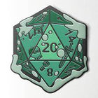 Gamers Guild AZ Norse Foundry Norse Foundry - Gelatinous D20 Dice Die  Hard Enamel Pin (Green) Norse Foundry