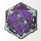 Gamers Guild AZ Norse Foundry Norse Foundry: Gelatinous D20 Dice Die  Hard Enamel Pin (Purple) Norse Foundry