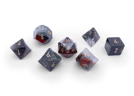 Gamers Guild AZ Norse Foundry Norse Foundry Gemstones - 7-Piece Set - Bloodstone Norse Foundry