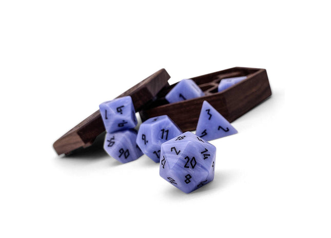 Gamers Guild AZ Norse Foundry Norse Foundry Gemstones - 7-Piece Set - Blue Laced Agate Norse Foundry