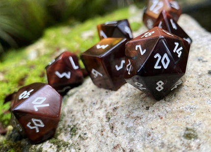 Gamers Guild AZ Norse Foundry Norse Foundry Gemstones - 7-Piece Set - Bulls Eye Norse Foundry