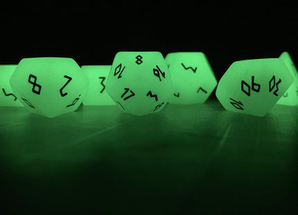 Gamers Guild AZ Norse Foundry Norse Foundry Gemstones - 7-Piece Set - Glowstone Green Norse Foundry