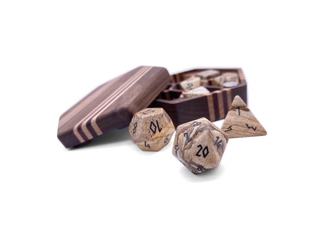 Gamers Guild AZ Norse Foundry Norse Foundry Gemstones - 7-Piece Set - Picture Jasper Norse Foundry