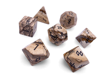 Gamers Guild AZ Norse Foundry Norse Foundry Gemstones - 7-Piece Set - Picture Jasper Norse Foundry