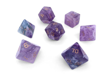 Gamers Guild AZ Norse Foundry Norse Foundry Gemstones - 7-Piece Set - Purple Fluorite Norse Foundry