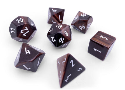 Gamers Guild AZ Norse Foundry Norse Foundry Gemstones - 7-Piece Set - Tiger's Eye Norse Foundry