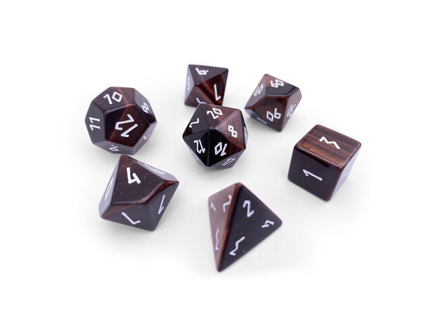 Gamers Guild AZ Norse Foundry Norse Foundry Gemstones - 7-Piece Set - Tiger's Eye Norse Foundry