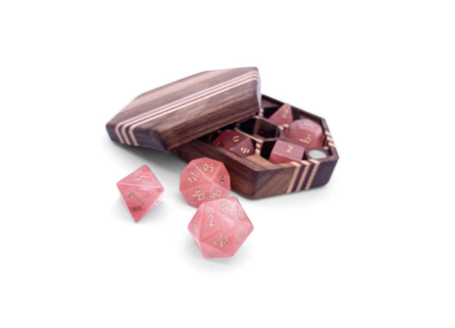 Gamers Guild AZ Norse Foundry Norse Foundry Gemstones - 7-Piece Set - Watermelon Candy Jade Norse Foundry