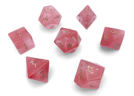 Gamers Guild AZ Norse Foundry Norse Foundry Gemstones - 7-Piece Set - Watermelon Candy Jade Norse Foundry