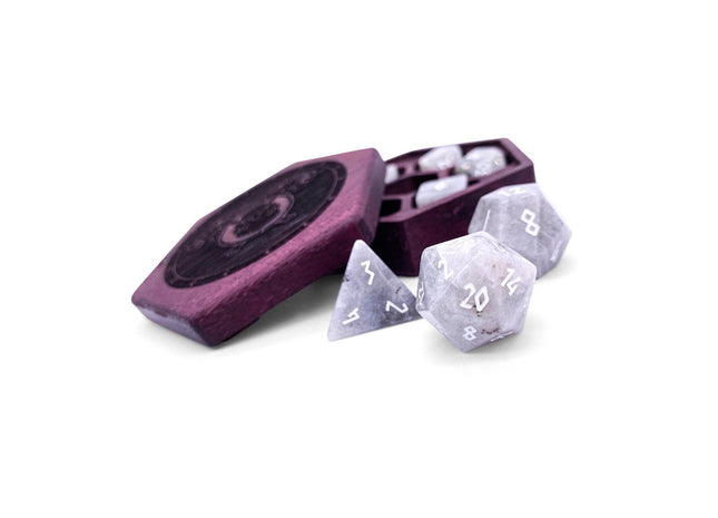 Gamers Guild AZ Norse Foundry Norse Foundry Gemstones - 7-Piece Set - White Labradorite Norse Foundry