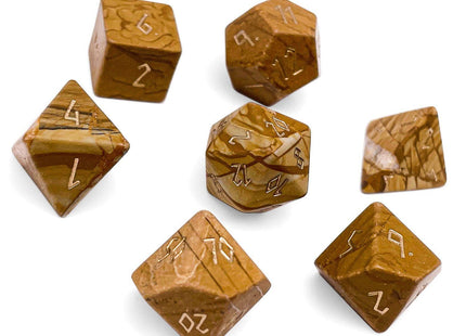 Gamers Guild AZ Norse Foundry Norse Foundry Gemstones - 7-Piece Set - Yellow Striped Marble Norse Foundry