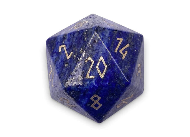 Gamers Guild AZ Norse Foundry Norse Foundry Gemstones - Lapis Lazuli - Boulder 30mm Gemstone Dice Discontinue