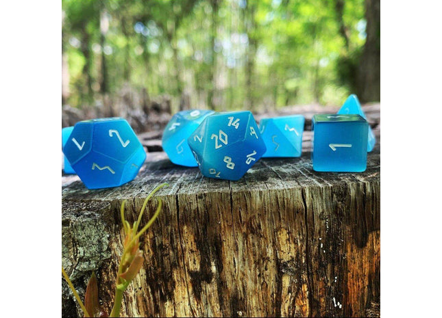 Gamers Guild AZ Norse Foundry Norse Foundry Glass 7 Piece - Aquamarine Cats Eye Norse Foundry