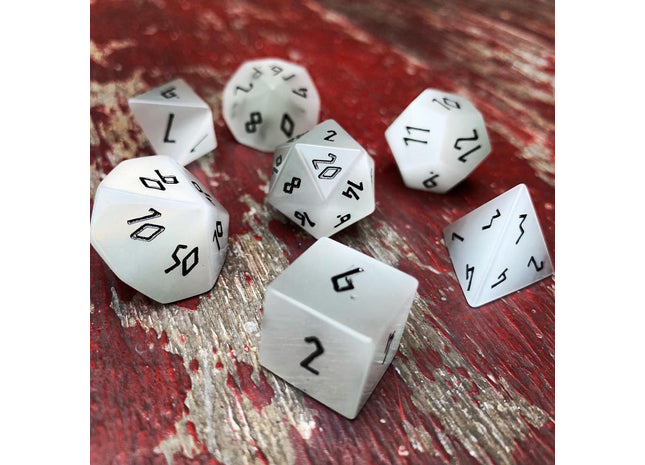 Gamers Guild AZ Norse Foundry Norse Foundry Glass 7 Piece - Clear Cats Eye Norse Foundry