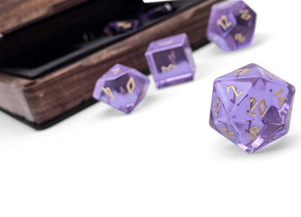 Gamers Guild AZ Norse Foundry Norse Foundry Glass Dice - 7-Piece Set - Zircon Alexandrite Norse Foundry