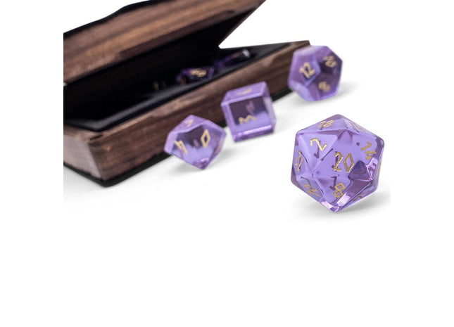 Gamers Guild AZ Norse Foundry Norse Foundry Glass Dice - 7-Piece Set - Zircon Alexandrite Norse Foundry