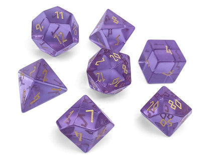 Gamers Guild AZ Norse Foundry Norse Foundry Glass Dice - 7-Piece Set - Zircon Alexandrite Norse Foundry