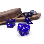 Gamers Guild AZ Norse Foundry Norse Foundry Glass Dice - 7-Piece Set - Zircon Blue Topaz Norse Foundry