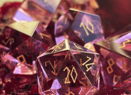 Gamers Guild AZ Norse Foundry Norse Foundry Glass Dice - 7-Piece Set - Zircon Tourmaline Norse Foundry