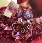 Gamers Guild AZ Norse Foundry Norse Foundry Glass Dice - 7-Piece Set - Zircon Tourmaline Norse Foundry