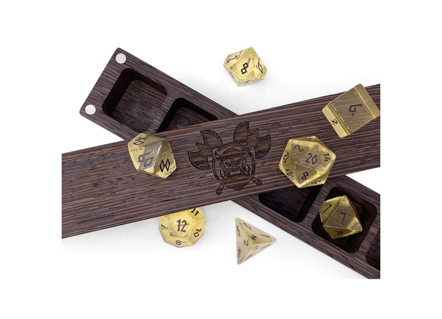 Gamers Guild AZ Norse Foundry Norse Foundry Glass Dice - 7-Piece Set - Zircon Yellow Topaz Norse Foundry