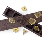 Gamers Guild AZ Norse Foundry Norse Foundry Glass Dice - 7-Piece Set - Zircon Yellow Topaz Norse Foundry