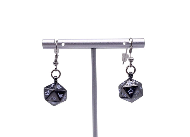 Gamers Guild AZ Norse Foundry Norse Foundry Ioun Stone Earrings - Drow Black Norse Foundry