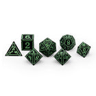 Gamers Guild AZ Norse Foundry Norse Foundry Ironworks - Witches Heart 7 Piece RPG set Alloy Dice Norse Foundry