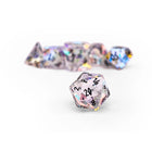 Gamers Guild AZ Norse Foundry Norse Foundry: K9 Rainbow Glass - Pebble RPG Set Glass Dice Norse Foundry